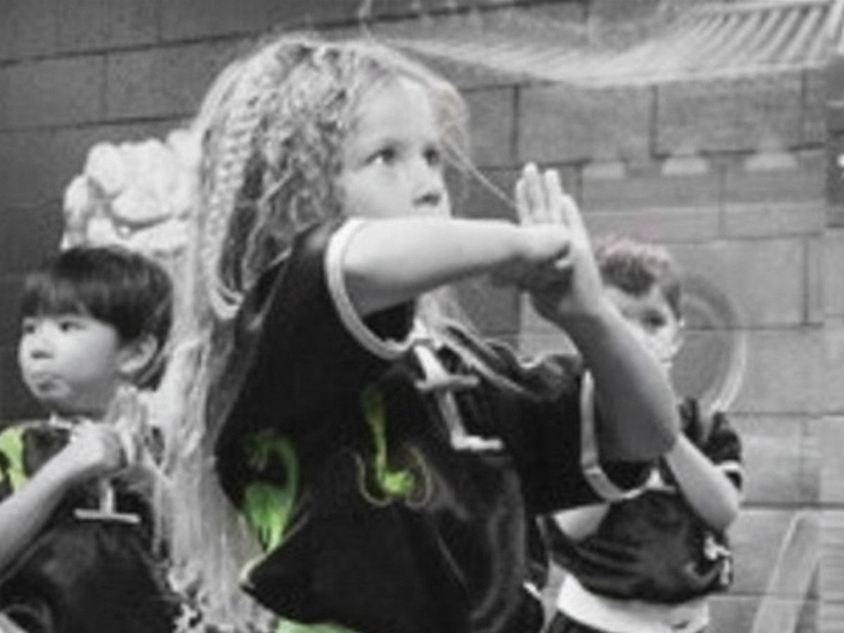 Kids Kung Fu class training at Emerald Dragon Martial Arts in Penrith NSW