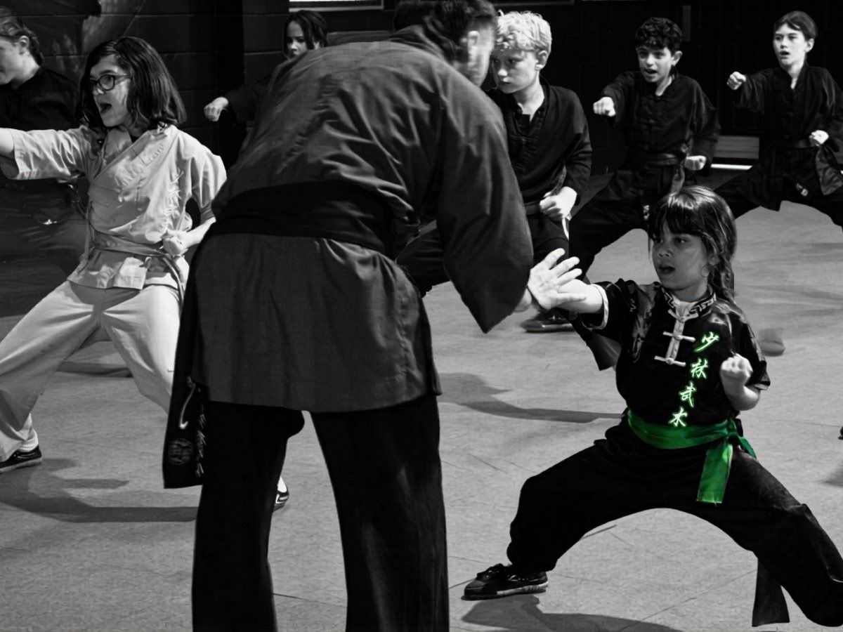 Children training in Kids Kung Fu classes in Penrith