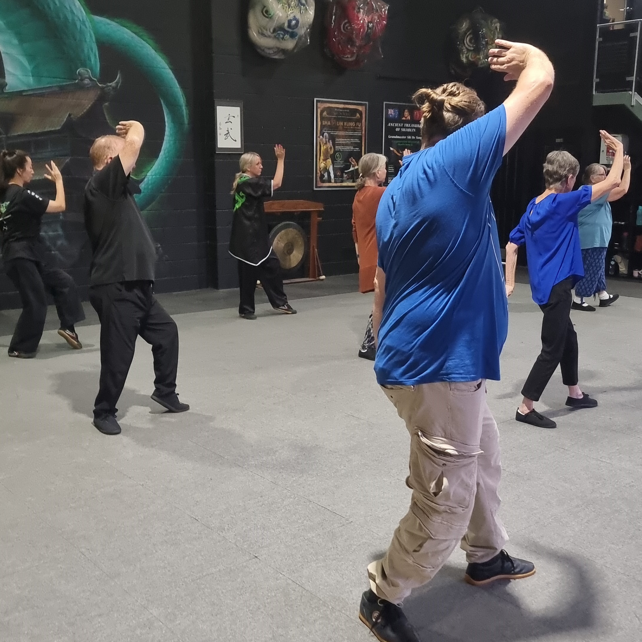 Tai Chi breathing techniques demonstrated by an experienced instructor.