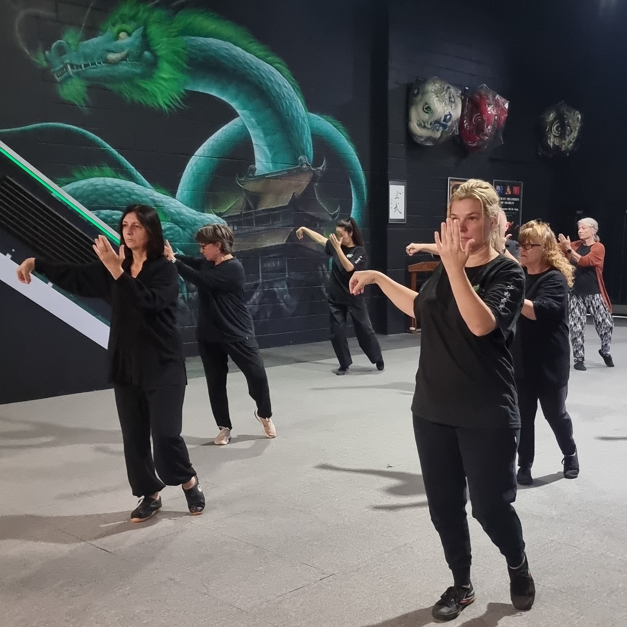 Tai Chi exercise for stress relief featuring gentle, meditative movements.